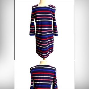 Beautiful flattering striped t shirt dress
